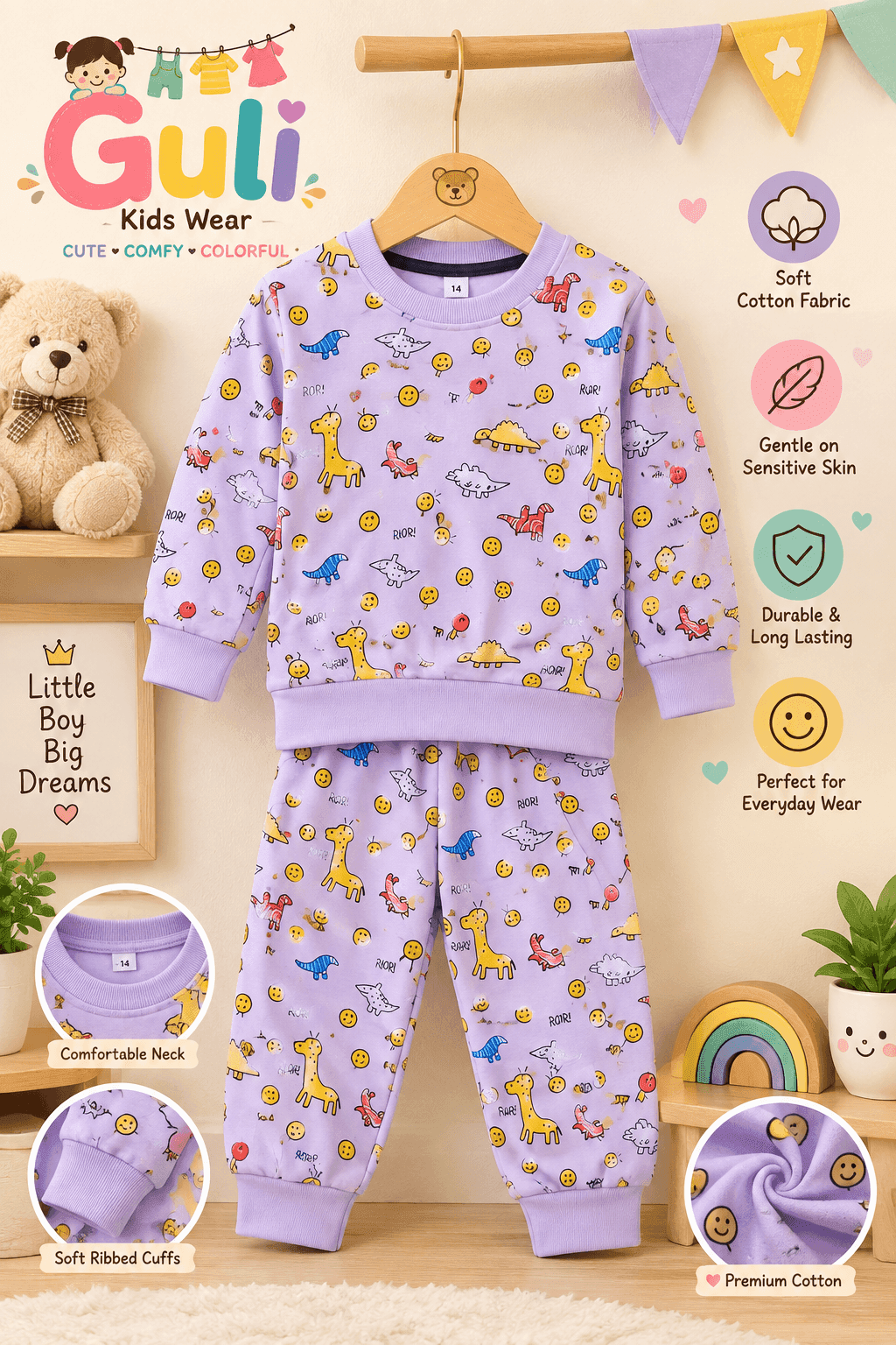 Fleece Winter Sleepsuit — view 2