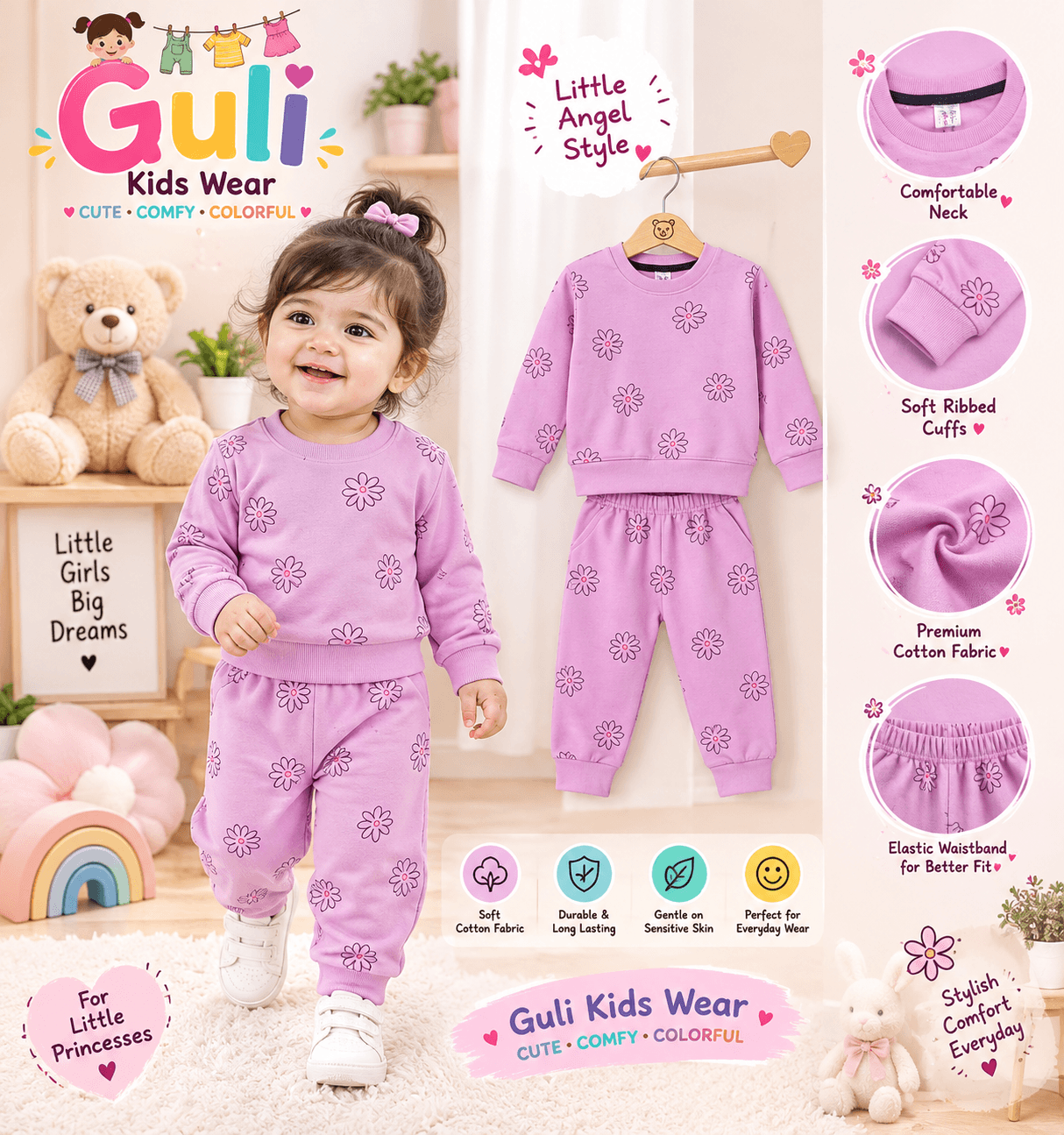 Ruffle Trim Blouse — pink view 2