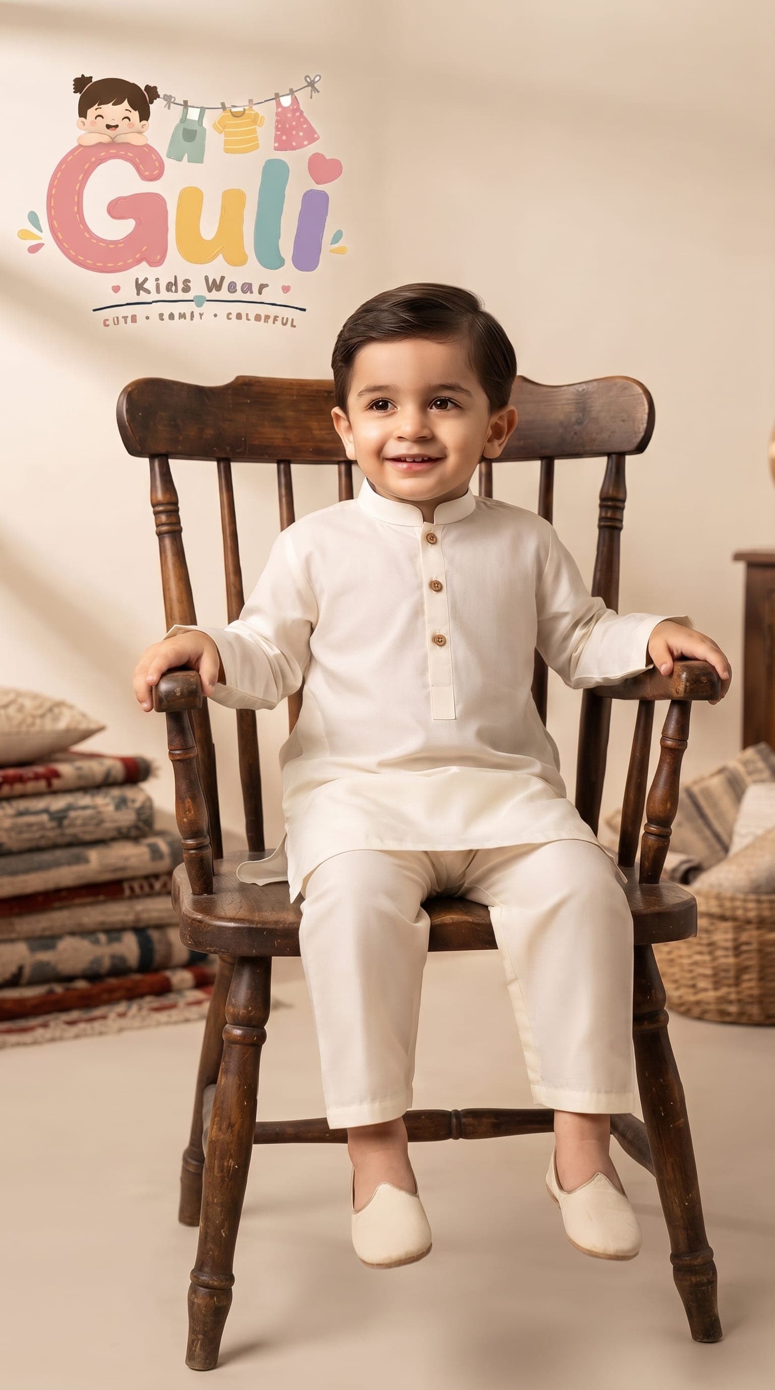 Simple Cotton Kurta — white kurta