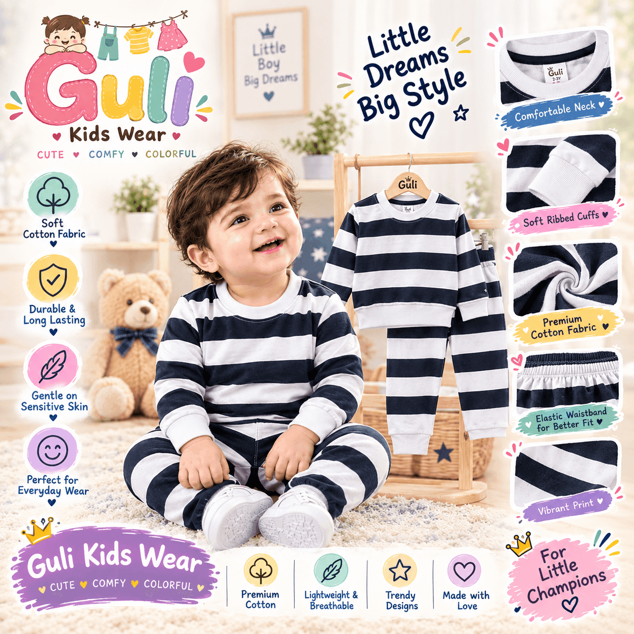black and white sleeper (2-pack) — black and white