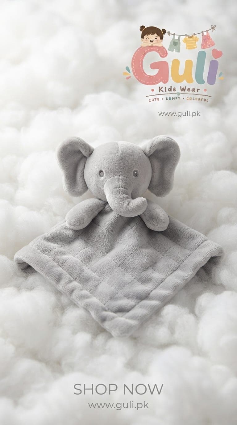 Soft Elephant Comforter — grey Soft Elephant Comforter