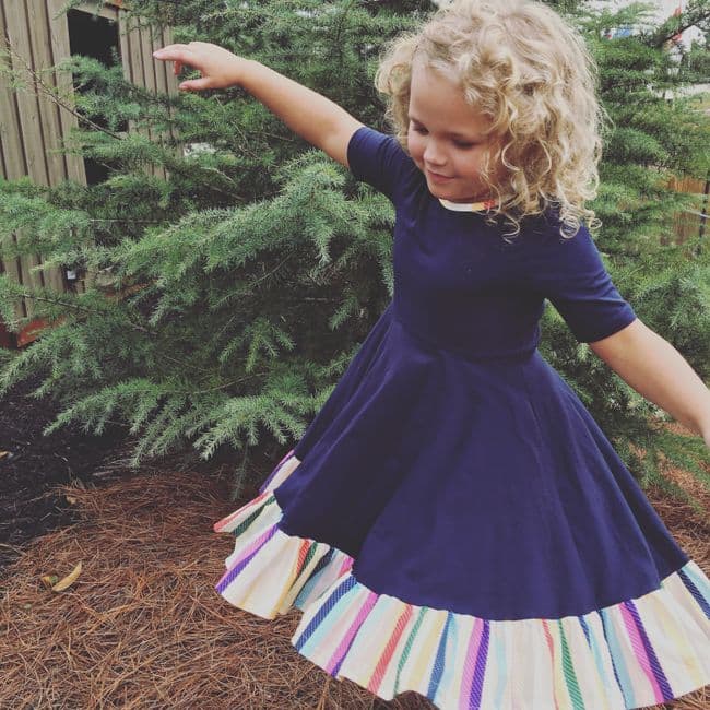 Layered Tulle Occasion Dress — front view